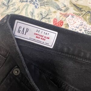 GAP Black Vintage Slim Jeans